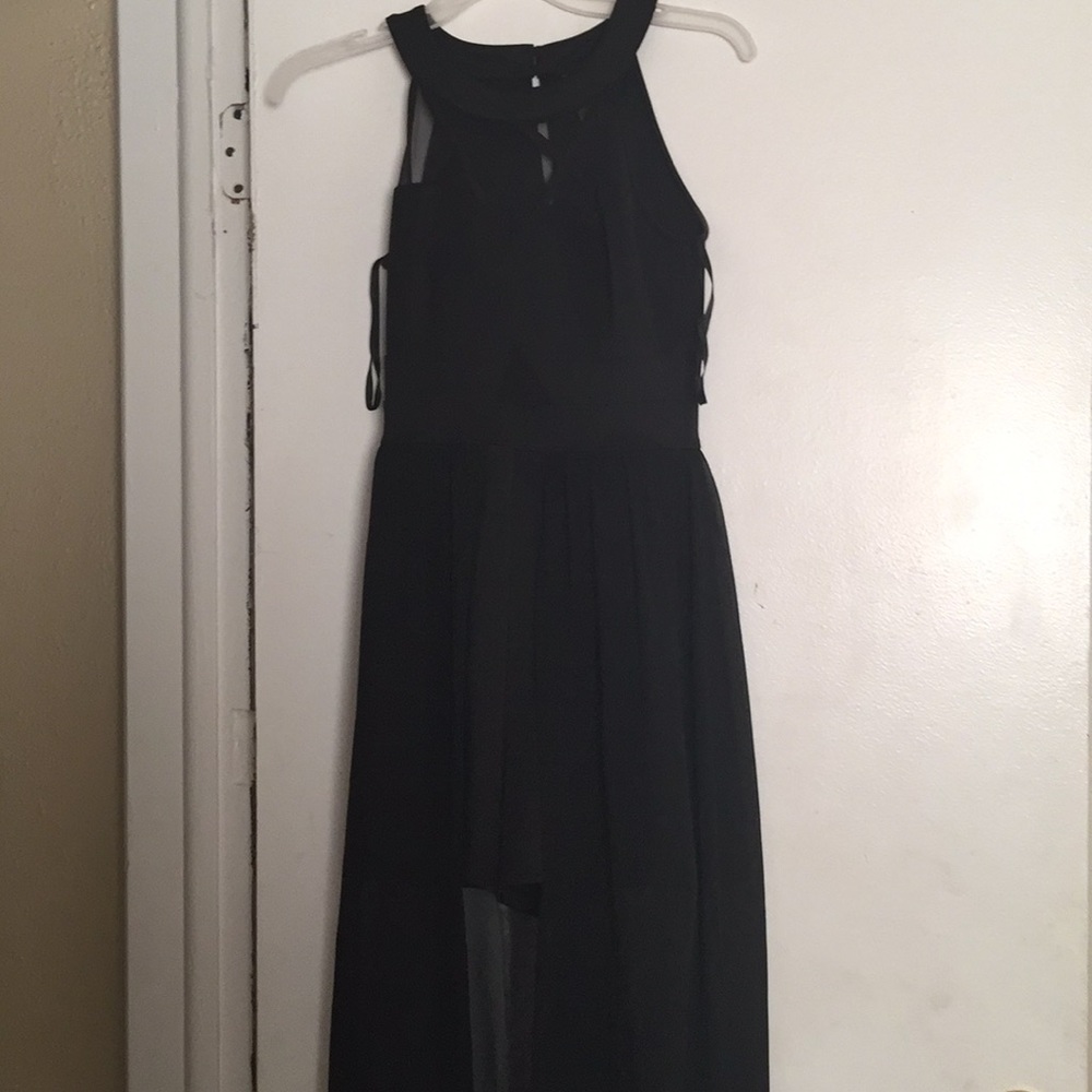 Black flow dress